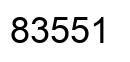 Number 83551 black image