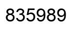 Number 835989 black image