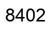Number 8402 black image