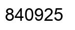 Número 840925 imagen negro