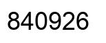 Número 840926 imagen negro