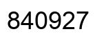 Número 840927 imagen negro