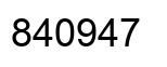 Número 840947 imagen negro