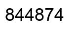 Número 844874 imagen negro
