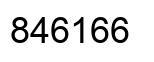 Number 846166 black image
