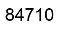 Número 84710 imagen negro