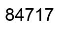 Number 84717 black image