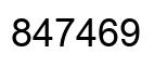 Number 847469 black image