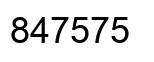 Número 847575 imagen negro