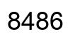 Number 8486 black image