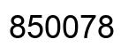 Number 850078 black image