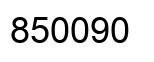 Número 850090 imagen negro