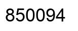 Number 850094 black image