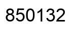 Number 850132 black image