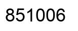Número 851006 imagen negro