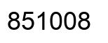 Número 851008 imagen negro