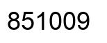 Número 851009 imagen negro