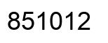 Número 851012 imagen negro