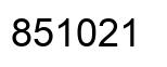 Número 851021 imagen negro
