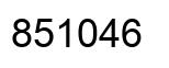 Number 851046 black image