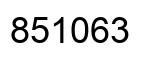 Number 851063 black image