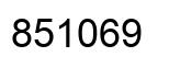 Number 851069 black image