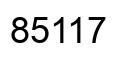 Number 85117 black image