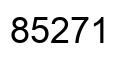 Number 85271 black image