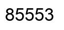 Number 85553 black image
