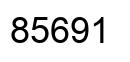 Number 85691 black image