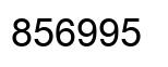Number 856995 black image