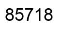 Número 85718 imagen negro
