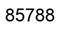 Número 85788 imagen negro