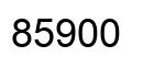 Número 85900 imagen negro