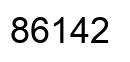 Número 86142 imagen negro