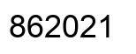 Number 862021 black image