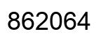 Number 862064 black image