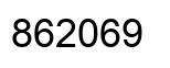 Number 862069 black image