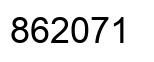 Number 862071 black image