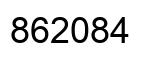 Número 862084 imagen negro