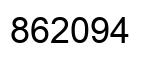 Número 862094 imagen negro