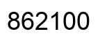 Number 862100 black image