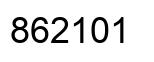 Number 862101 black image