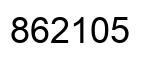 Number 862105 black image
