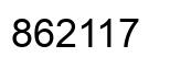Number 862117 black image