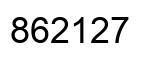 Número 862127 imagen negro