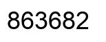 Número 863682 imagen negro