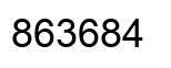 Número 863684 imagen negro