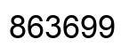 Number 863699 black image