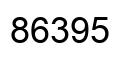 Number 86395 black image